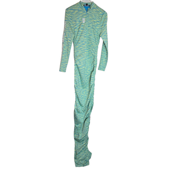 Nwot SHANE JUSTIN Women's Maxi Dress Ruched Drawstring Long Sleeve Stretch XL - Picture 1 of 5